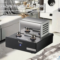 YAQIN MS-23B MM RIAA 2 Kanallı Fono Aşama Ön Amplifikatörü 12AX7 Alüminyum Gövdeli Ev Tipi Amplifikatör