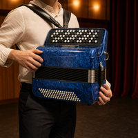 Accordéon à boutons de type Bayan à 96 boutons, système B, pour adulte, qualité professionnelle, pour performance solo