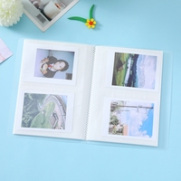 Vente chaude 3 pouces liant clair Album Photo Mini Kpop Style PP matériel avec 2 porte-cartes de poche et Logo imprimé