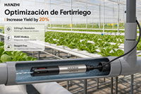 Sensor Inteligente de Nitratos HANZHI HZY563-B para Sistemas Hidropónicos y NFT, Sonda de Nitrato Inteligente para Invernaderos en Almería
