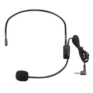3,5-mm-Jack-Kondensator-Headset-Mikrofon für Lautsprecher-Reiseleiter mit Gürtel paket