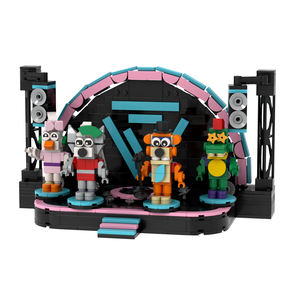 <span class=keywords><strong>FNAF</strong></span> Five Nights at Freddy's Rock Stage con 4 Monstruos Divertidos, Set de Construcción de Bloques, Set de Juego, Figura de Acción, Modelo de Juguete - Product Image 2