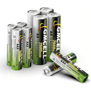 Baterías Recargables Nimh AA AAA de Alta Calidad GMCELL, 600mAh 1000mAh, 1.2V, Buen Precio para Aplicaciones Médicas y de Juguetes - Product Image 1