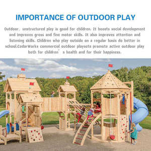 Aire de jeux en bois Montessori pour l'intérieur et l'<span class=keywords><strong>extérieur</strong></span>, équipement d'escalade et de jeu pour enfants, mobilier préscolaire pour la maternelle - Product Image 3