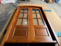 Architectural Arched Timber Entry Door for Modern Residences