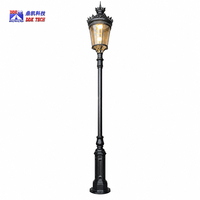 Lampes solaires LED de jardin en aluminium, étanches IP65, décoratives, à base vintage, personnalisables