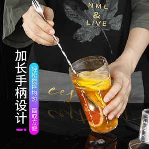 Cocktail Bar Spoon 304 Stainless Steel Long Handle Stirring Stick For Cocktail Milk Tea Coffee Household Commercial Use - Product Image 4