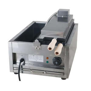 Machine à Taiyaki électrique à double rangée, 12 moules, 6 kW, acier inoxydable, 50-300 ° C, pour les restaurants de cuisine de rue et les pâtisseries - Product Image 5