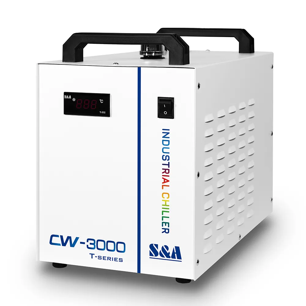 Cloudray CL252 S & A CW-3000 CW-5200 CW-5000 Pendingin Air Mesin Produsen CO2 Mesin Pemotong Laser Mesin Ukir