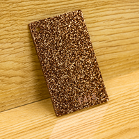 Feuilles acryliques moulées en F brun scintillant de 1/8 "coupées à la taille pour la découpe au laser