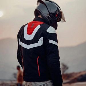 Ensemble complet imperméable réfléchissant personnalisé en polyester pour moto/vélo électrique : veste et pantalon de pluie - Product Image 4