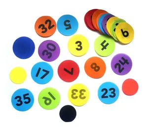 4 5 6in Nhiều Màu móc và vòng lặp Thảm đánh dấu thích hợp cho mẫu giáo trong hình dạng khác nhau