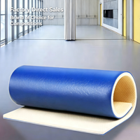 HANLI 4,5mm Gem-Textur Indoor Tischtennis-Rollboden aus PVC, Wärmedämmende Umweltfreundliche CE-Zertifizierte Bodenmatte