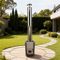Poêle à bois en acier inoxydable durable, chauffage de sauna au bois de qualité supérieure pour sauna extérieur