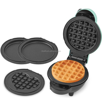 Aifa petit électroménager 3 en 1 Portable 5 pouces Surface de cuisson pop donuts omelette crêpe sandwich mini Gaufrier
