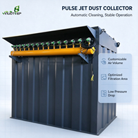 Collecteur de poussière automatique à nettoyage pulsé en acier au carbone, faible résistance pour la filtration des poussières dans les briqueteries