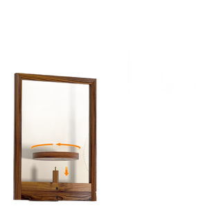 Solid Wood <b>Wall</b> <b>Mounted</b> <b>Shelf</b> Rectangle 1 Layer Multi Layer Storage For Miscellaneous Items - Product Image 1