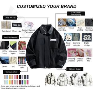 Giacca da Uomo Personalizzata con Stampa Integrale e Strass, Zip in Cotone Twill Canvas - Product Image 3