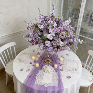 DKB - Arreglos Florales Realistas de Rosas Grandes al por Mayor, Centros de Mesa para Bodas, Bola de Flores Artificiales de Seda - Product Image 1