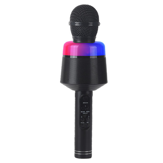 OEM Service KG30 Karaoke Mic RGB Lights for Speaker All-in-One Portable Wireless Microphone 1200mAh Battery (3-4 Hours