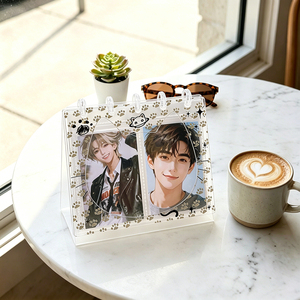 Album Portafoto Kawaii da 3 Pollici con Cuccioli Cartoon, Raccoglitore per Photocard Kpop, Organizer Elegante Stile Love, <span class=keywords><strong>Libro</strong></span> Portaoggetti - Product Image 1