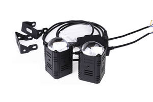 Feux de route pour <span class=keywords><strong>moto</strong></span> SENLO X6 45W 90W, phares <span class=keywords><strong>LED</strong></span> clignotants, mini feux de route, feux auxiliaires, feux antibrouillard, <span class=keywords><strong>ampoule</strong></span> - Product Image 4