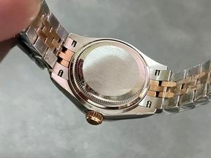 Montre-bracelet mécanique à calendrier avec lunette en diamant millimétrique de haute qualité en gros pour femmes, montre automatique luxueuse pour femmes - Product Image 5
