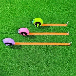 Règle de distance de putting et de chipping SwingPerfect <span class=keywords><strong>Golf</strong></span>, ruban à mesurer rétractable 7,5 m, bande en tissu, trous pour tees, portable, ambidextre - Product Image 1