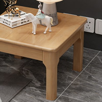 Table basse moderne en bois massif, prix abordable, personnalisable, en stock, livraison rapide, meubles de salon, taille sur mesure, directement de l'usine