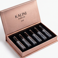 Flacon vaporisateur de parfum vide de luxe 1 ml, rechargeable, pour échantillon de voyage avec boîte