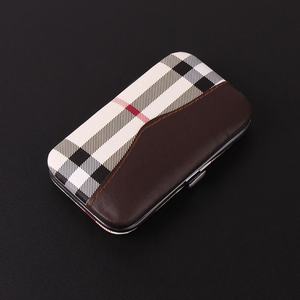 Professionnel 7 pièces Mini Logo personnalisé boîte en polyuréthane ensemble <span class=keywords><strong>de</strong></span> manucure cadeau en acier inoxydable voyage coupe-ongles manucure et pédicure ensemble - Product Image 4