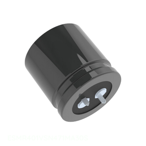 Condensateur à montage traversant ESMR401VSN471MA30S, 470 µF, 20 %, 400 V, en aluminium, à connecteurs SNAP TH, Distributeur agréé - Product Image 1