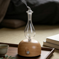 Diffuseur d'arômes électrique silencieux à pulvérisation d'huiles essentielles pures, nébuliseur de parfum sans eau