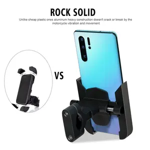 High Quality Aluminum Alloy Motorbike Phone Holder Motorcycle Phone Mount