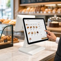 Умная POS-система с Wi-Fi, кассовым аппаратом, сенсорным двойным экраном, Windows, все в одном, для магазинов одежды, аптек, ресторанов