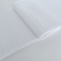OEM Service 97% Polyester 3% Spandex Élastique Écologique Côtes Tricot Poignets Ourlet