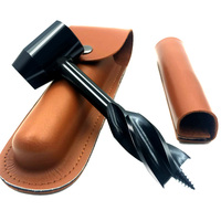 Outil de colonisateur de survie Bushcraft clé à tarière à main avec pièce de bois pour levier Scotch Eye perceuse à bois cheville fabricant de trous manuel