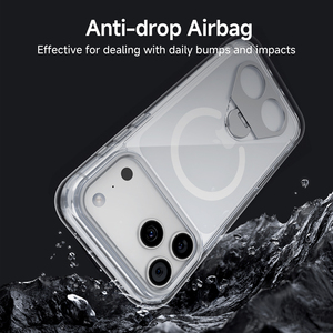 Coques transparentes pour <span class=keywords><strong>iPhone</strong></span> 17 Pro Max avec support, antichoc, magnétiques, <span class=keywords><strong>vente</strong></span> flash - Product Image 6