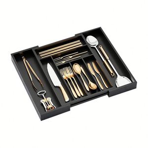 En gros, Boîte de rangement et organisateur de couverts extensible pour tiroir de cuisine - Product Image 6