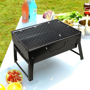 Mini grilles de barbecue portables en acier au carbone personnalisées conception carrée de jardin familial pour le camping en plein air - Product Image 6