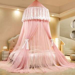 Custom <b>Princess</b> Double Layer Sheer Mesh Dome Bed <b>Curtain</b> for Girls Adults - Product Image 1