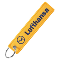Porte-clés brodé 3D Lufthansa avec mousqueton, idéal pour la vie quotidienne, pour femme - Vente flash