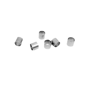 Stainless Steel Round Tube Beads For <b>Bracelet</b> Necklace Jewelry Making 6mm Diameter Metal Components Craft Supplies - Product Image 1
