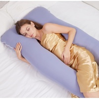 Oreiller de grossesse ergonomique en mousse à mémoire de forme en U pour le soutien maternel, vente en gros directe usine