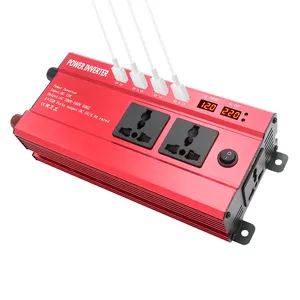 最佳便携式电源2000w 12v电源逆变器，带充电器220v交流逆变器