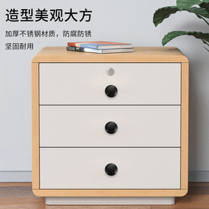 Modern Round Stainless Steel Cabinet Handle <b>Drawer</b> <b>Knob</b> Gold Finish Durable Furniture Hardware - Product Image 4