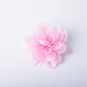 Custom Decorative Flowers Wedding Handmade Garment Accessories Chiffon Fabric Decorative Flowers