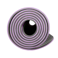 Tapete de Yoga de 8mm de Alta Densidad, Elástico, Superficie Suave Antideslizante, Absorción de Impactos, Duradero, para Ejercicio Físico, con Logotipo Personalizado