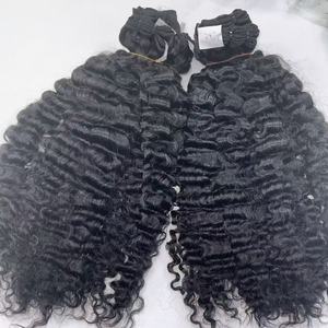 Lot de Cheveux Indiens Bruts, Cheveux Bouclés Vietnamiens Birmans, Tissage Humain à Tresser, Fermeture en Dentelle HD, Frontal, Extensions Adhésives, Cheveux en Vrac, <span class=keywords><strong>Blond</strong></span> 613 - Product Image 2