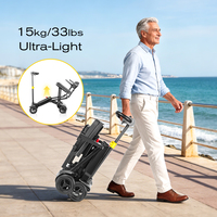 Skuter Mobilitas Lipat 15kg Model Koper dengan Pengisian Daya Magnetik NFC, Baterai Ganda, Jarak Tempuh Jauh, Motor Tanpa Sikat
